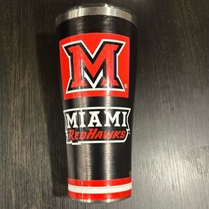 Miami University RedHawks 20 oz Stainless Steel Tumbler Cup